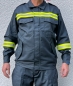 Preview: Einsatzblouson blau mit Triplexbestreifung