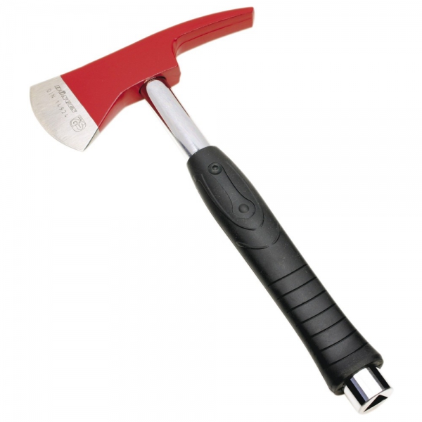 Feuerwehrbeil mit Dreikant und Holster