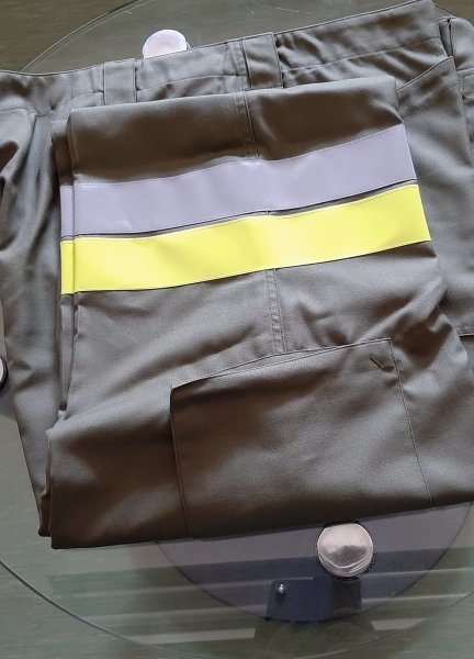 Einsatzhose grün gelb-silber