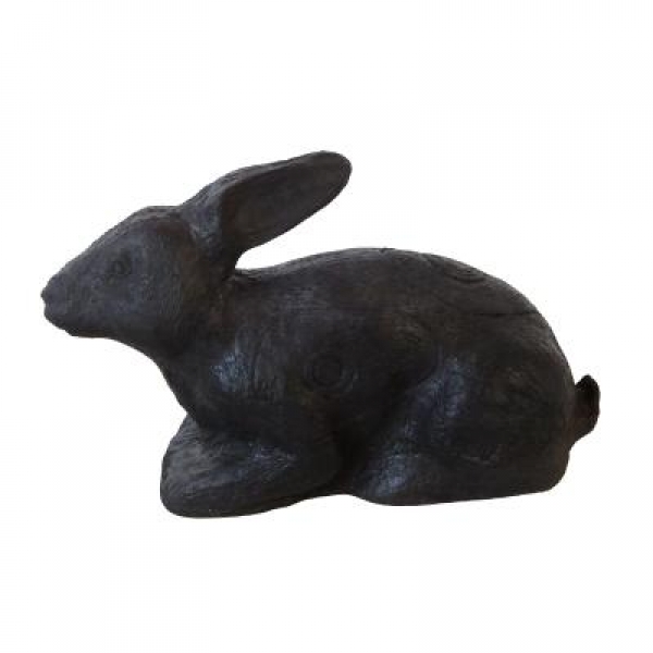 3D-Ziel Hase liegend_black edition 1,2 kg