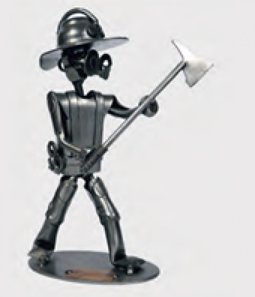 Metallskulptur Feuerwehr - Axt