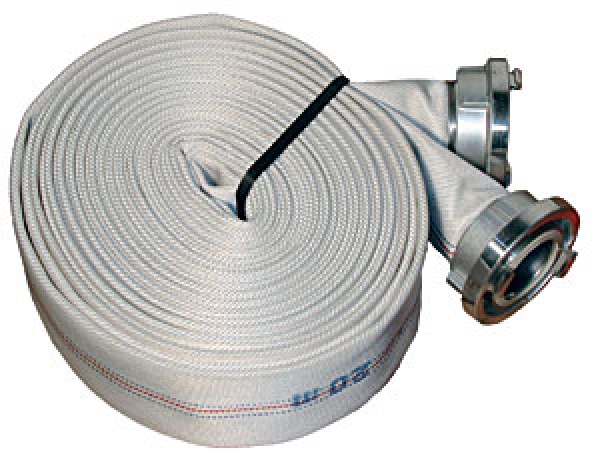 B-75 Druckschlauch, Flammenflex, weiß, 20m