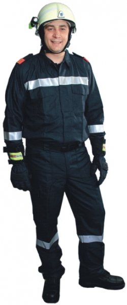 Einsatzbluse blau