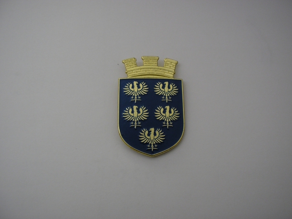NÖ Wappen für Spinnenhelm - Email