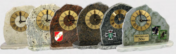Steinuhr aus Granit
